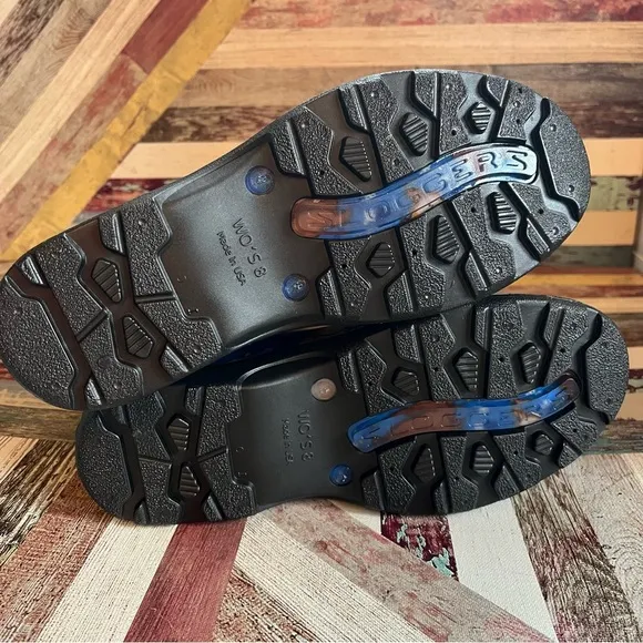 Sloggers Women's NWT Garden &amp; Rain Boots, Country Collection Sky Blue Goats SZ 8