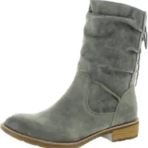 Sofft Aqua Sofft NWT Women's Waterproof Taupe Suede Lace Back Boots Sz 6.5