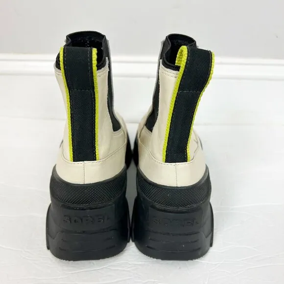 Sorel Brex Chelsea Waterproof Boots Chunky Leather Size 8.5 Women's