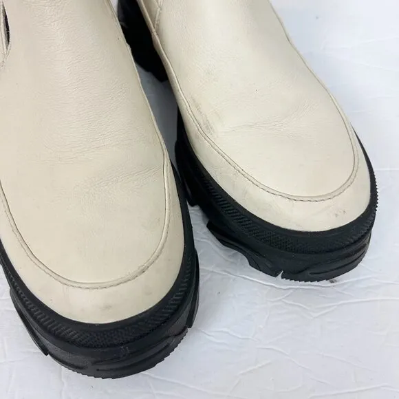 Sorel Brex Chelsea Waterproof Boots Chunky Leather Size 8.5 Women's