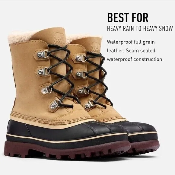 Sorel Caribou Men’s Winter Snow Boots Waterproof