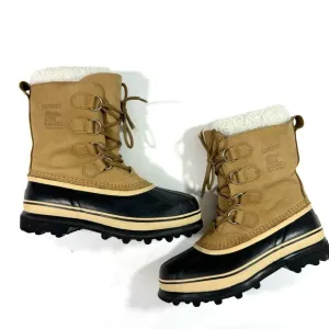 Sorel Caribou Tan Winter Boots Waterproof 8