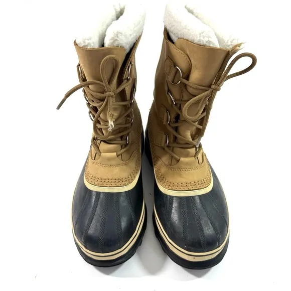 Sorel Caribou Tan Winter Boots Waterproof 8