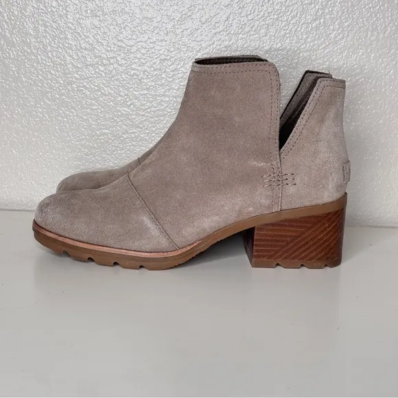 Sorel Cate Cutout Beige Suede Bootie Size‎ 8