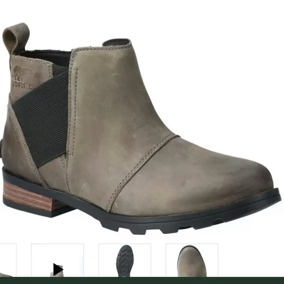 Sorel Emilie Chelsea Waterproof Ankle Boots for Ladies, size 6.5