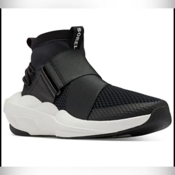 Sorel Explorer Defy Mid-Top Slip-On Sneakers Black Size 10 Sorel Shoes NWT