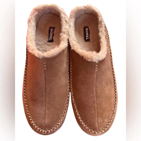 SOREL FALCON RIDGEM II MEN'S BROWN SUEDE SLIPPERS