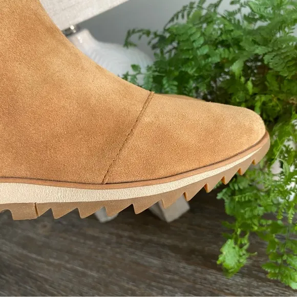 Sorel Harlow Suede Leather Chelsea Bootie Women’s 7 Boots Tan Brown