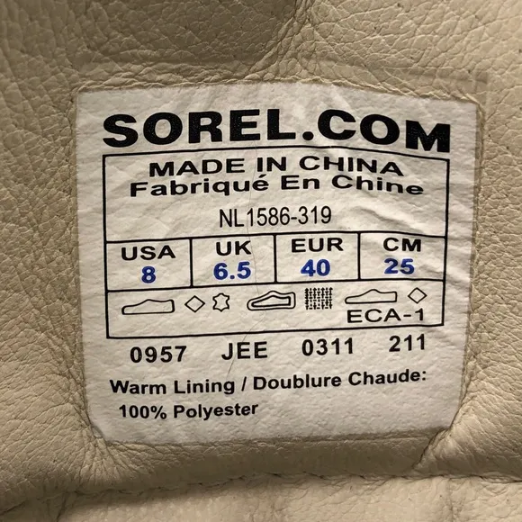 Sorel Helen of Tundra Waterproof Leather Winter Boots 8