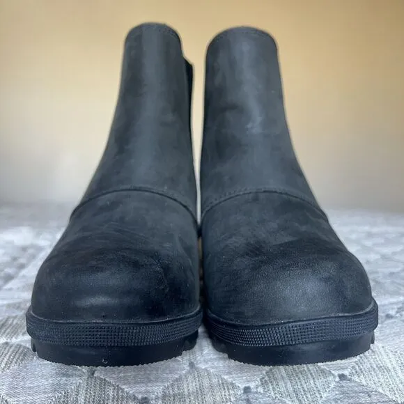 Sorel Joan Of Arctic II Hidden Wedge Heel Black Boot Women 8.5 Waterproof