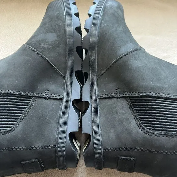 Sorel Joan Of Arctic II Hidden Wedge Heel Black Boot Women 8.5 Waterproof