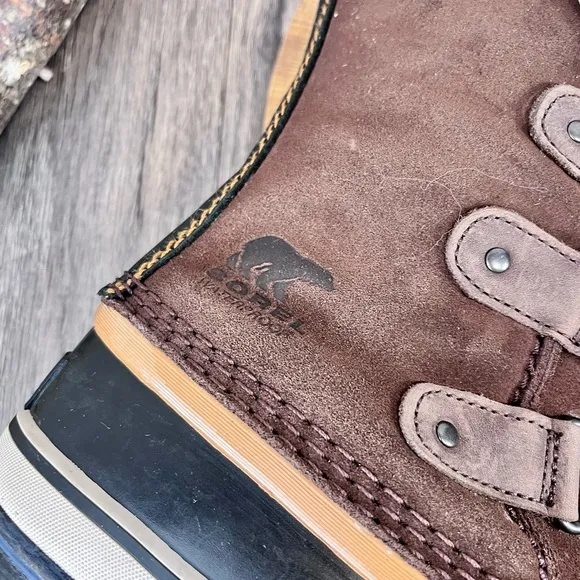*Sorel | Joan Of Arctic NL1540-256 Sudan Brown Suede Waterproof Boots Size 7