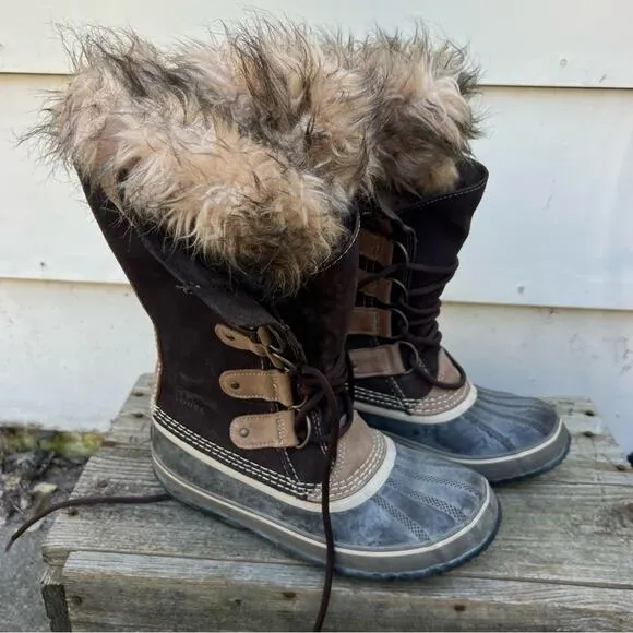 Sorel Joan of Ark Winter Snow Boots Style NL1540-258 Size 8