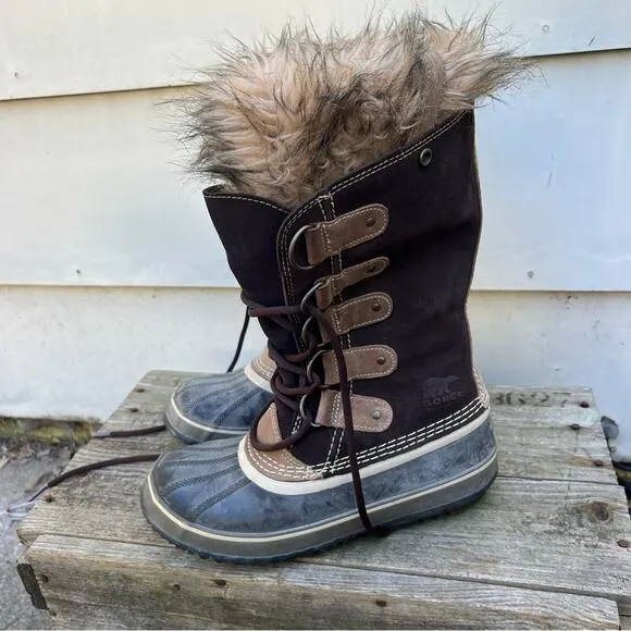 Sorel Joan of Ark Winter Snow Boots Style NL1540-258 Size 8