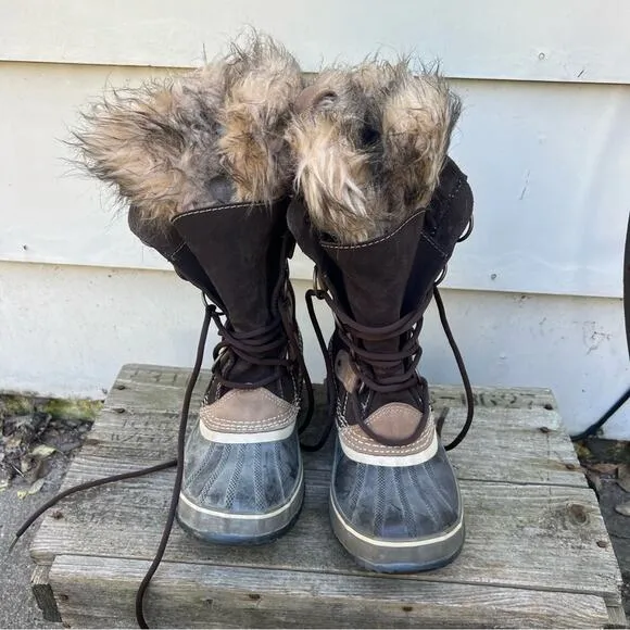 Sorel Joan of Ark Winter Snow Boots Style NL1540-258 Size 8