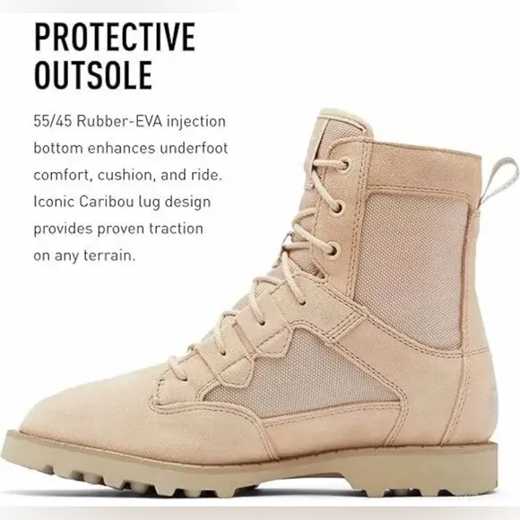 SOREL Ladies Caribou Boots Waterproof Tan Size 8 NEW