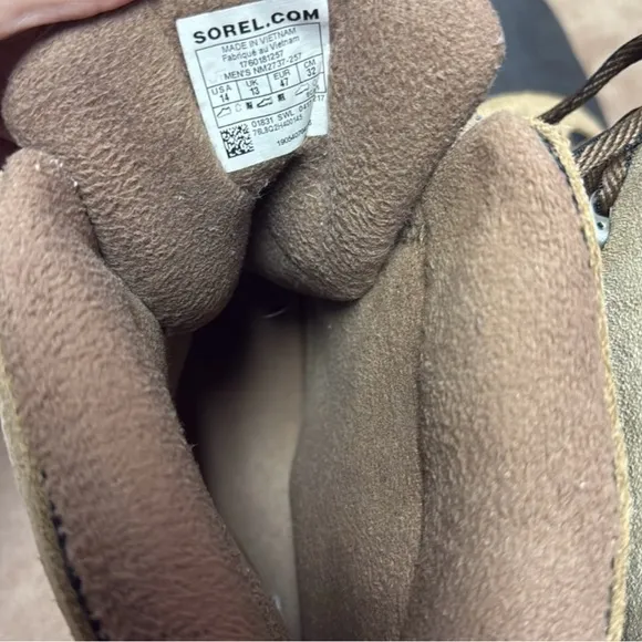 Sorel Men's Buxton Lace Boot Waterproof Sz 14