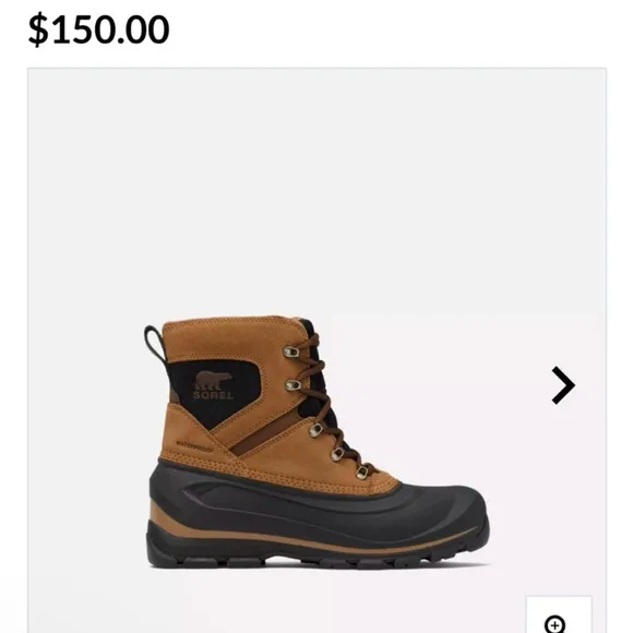 Sorel Men's Buxton Lace Boot Waterproof Sz 14