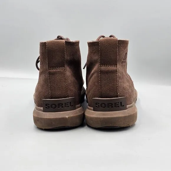Sorel Men's Size 9 US VGC Explorer Next Drift Brown Waterproof Suede Boots
