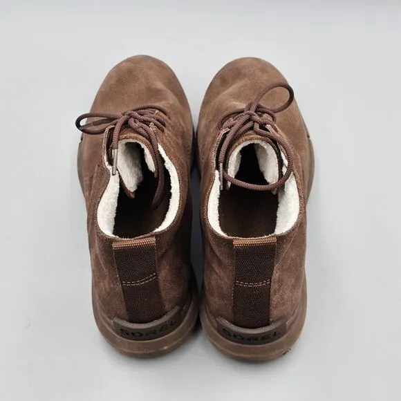 Sorel Men's Size 9 US VGC Explorer Next Drift Brown Waterproof Suede Boots