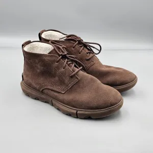 Sorel Men's Size 9 US VGC Explorer Next Drift Brown Waterproof Suede Boots