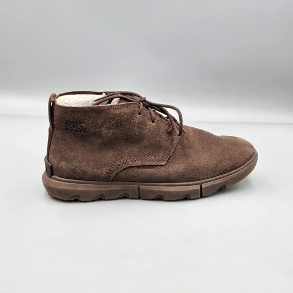 Sorel Men's Size 9 US VGC Explorer Next Drift Brown Waterproof Suede Boots