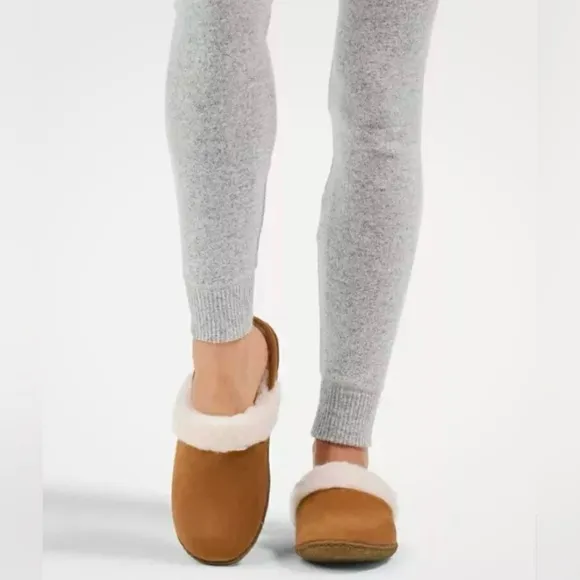 SOREL Nakisha II Slide Women's Slippers Brown/Camel Faux Fur Top Band