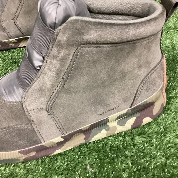 Sorel Out N About Plus Mid Boots Suede Camo 10