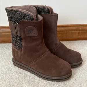 Sorel Rylee Brown Buckle Snow Boots Waterproof Womens Size 7