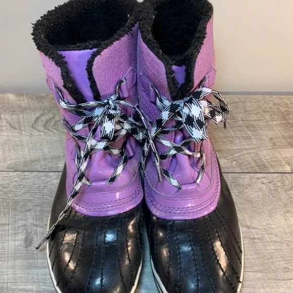 Sorel Tivoli Mid Purple Big Girls Boots 7