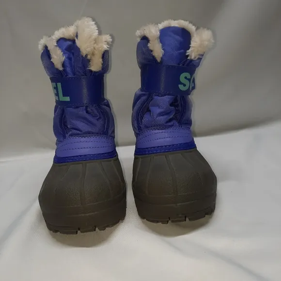 Sorel Toddler Commander Purple Blue Winter Snow Boots P4 Unisex Size13
