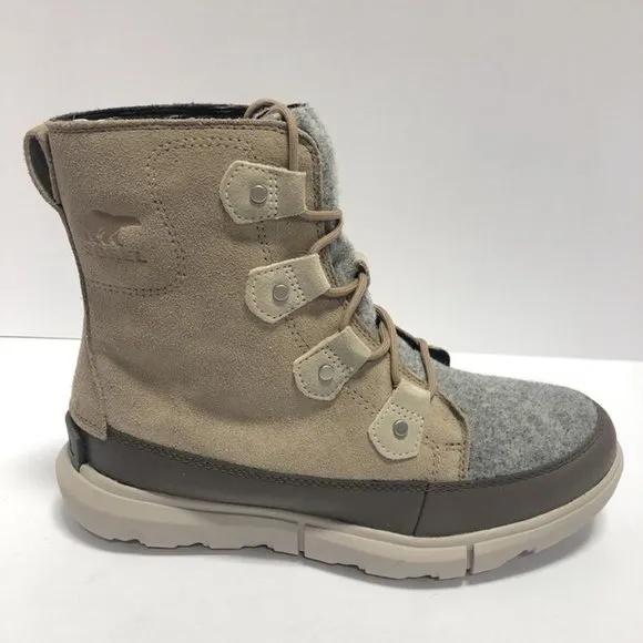 Sorel Women’s Explorer II Joan Felt Waterproof Winter Boots Taupe, Size 9.5 M
