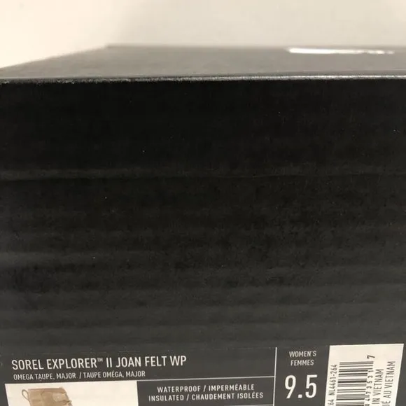 Sorel Women’s Explorer II Joan Felt Waterproof Winter Boots Taupe, Size 9.5 M