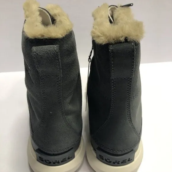 Sorel Women’s Explorer Joan II, Gray Waterproof Winter Boots, Size 10M