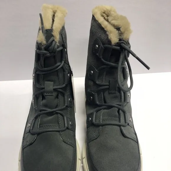 Sorel Women’s Explorer Joan II, Gray Waterproof Winter Boots, Size 10M