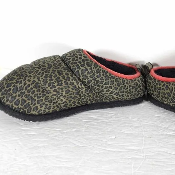 Sorel Women’s Go Bodega Run US8 Animal Print Lined Indoor/Outdoor Slippers