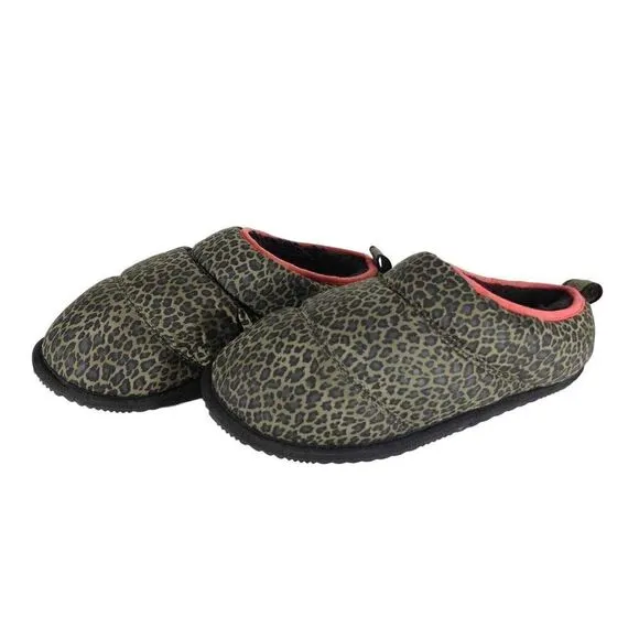 Sorel Women’s Go Bodega Run US8 Animal Print Lined Indoor/Outdoor Slippers