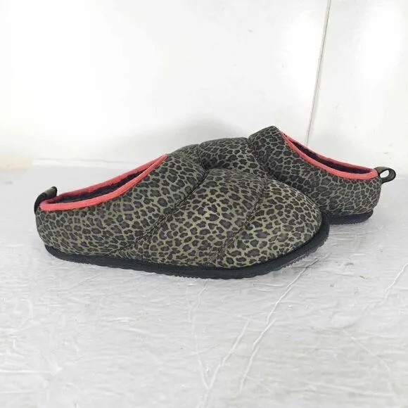 Sorel Women’s Go Bodega Run US8 Animal Print Lined Indoor/Outdoor Slippers