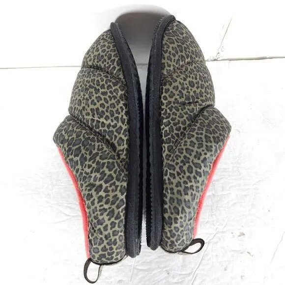 Sorel Women’s Go Bodega Run US8 Animal Print Lined Indoor/Outdoor Slippers