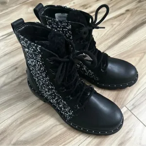 SOREL | Women’s Lennox™ Lace Cozy Boots Moto Micro-fleece Leather Shearling | 8