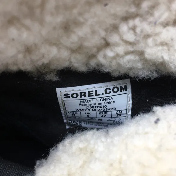 Sorel Women’s NL2703 Joan of Arctic Wedge Mid Shearling Lace Up Boots Size 11