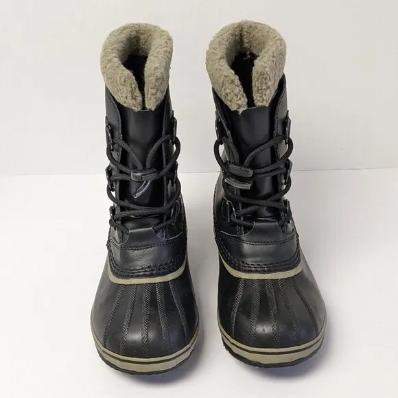 Sorel Yoot Pac Winter Snow Boots, Black, Big Kids 5 M