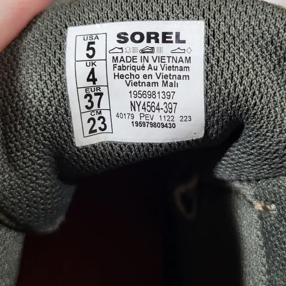 Sorel Youth OUT N ABOUT Classic Waterproof Boots Olive Green green Size 5