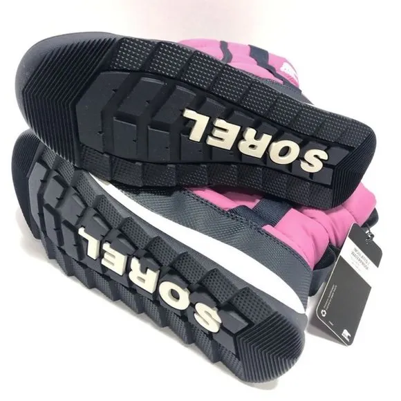 Sorel Youth Whitney II Puffy Mid Boots Pink, Girls’ Size 4 M