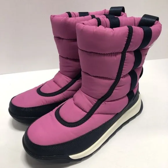 Sorel Youth Whitney II Puffy Mid Boots Pink, Girls’ Size 4 M