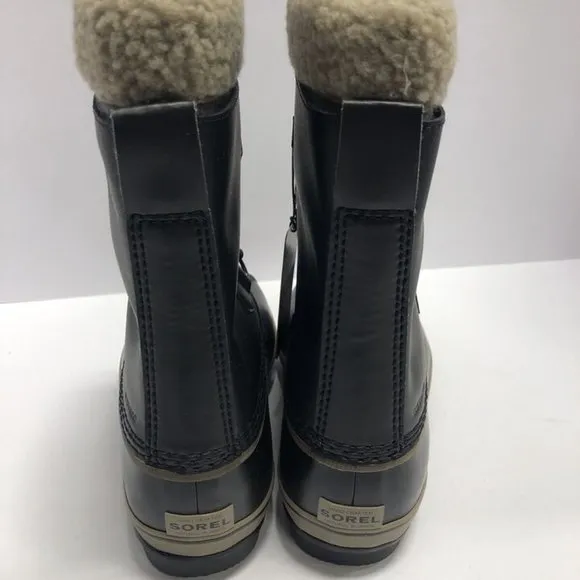 Sorel Youth Yoot Pac TP, Black Waterproof Winter Boots, Kids’ Size 4M