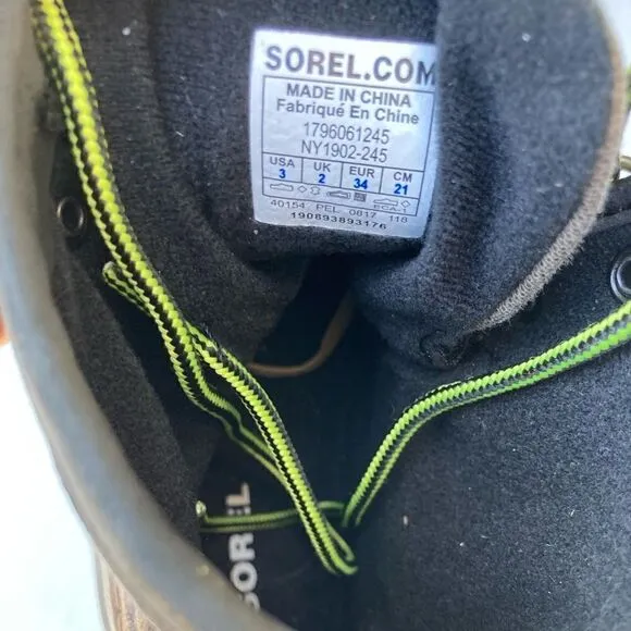 Sorel Cheyanne Waterproof Duck Boots Boys Size: 3
