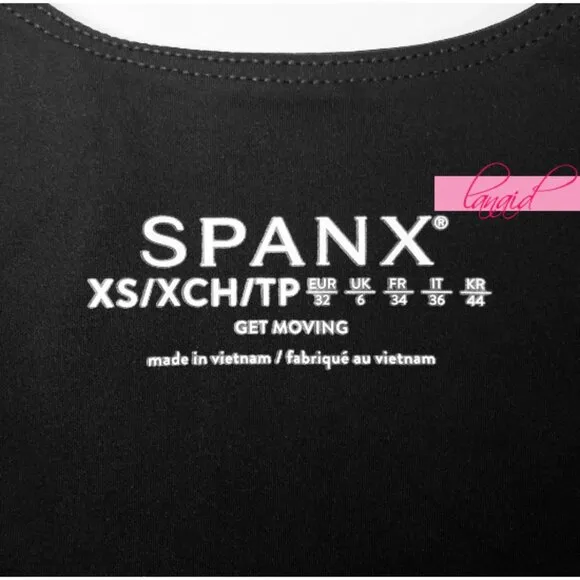 Spanx Get Moving Easy Access Square Neck Dress Black Skort Skater Fit And Flare