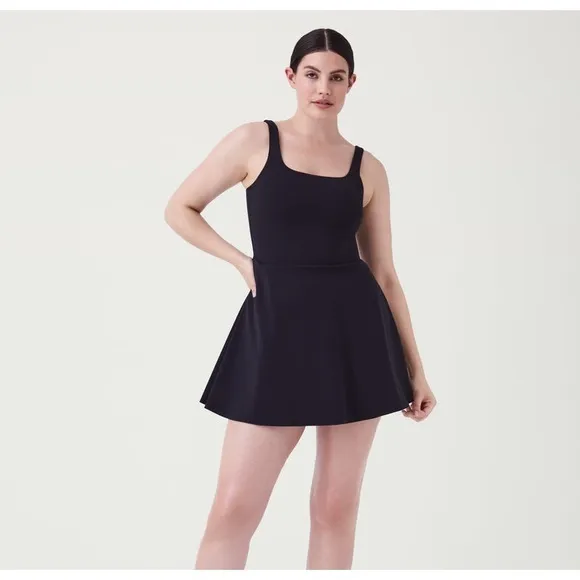 Spanx The Get Moving Square Neck Dress