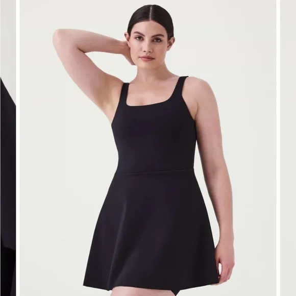 Spanx The Get Moving Square Neck Dress